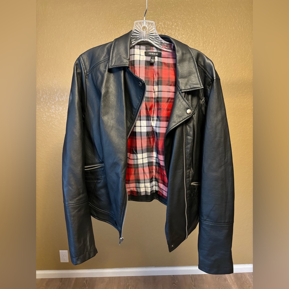 Torrid Cropped Moto Jacket